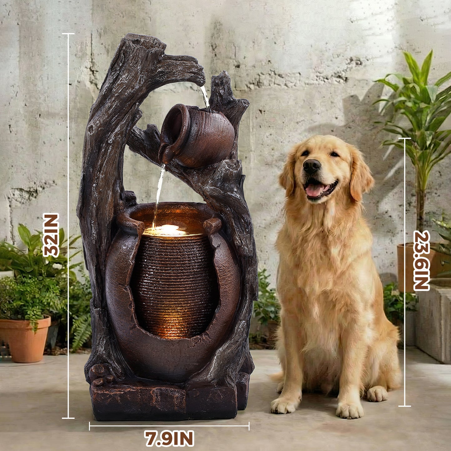 Jocoevol Outdoor Water Fountain