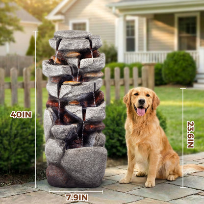 Jocoevol Outdoor Water Fountain