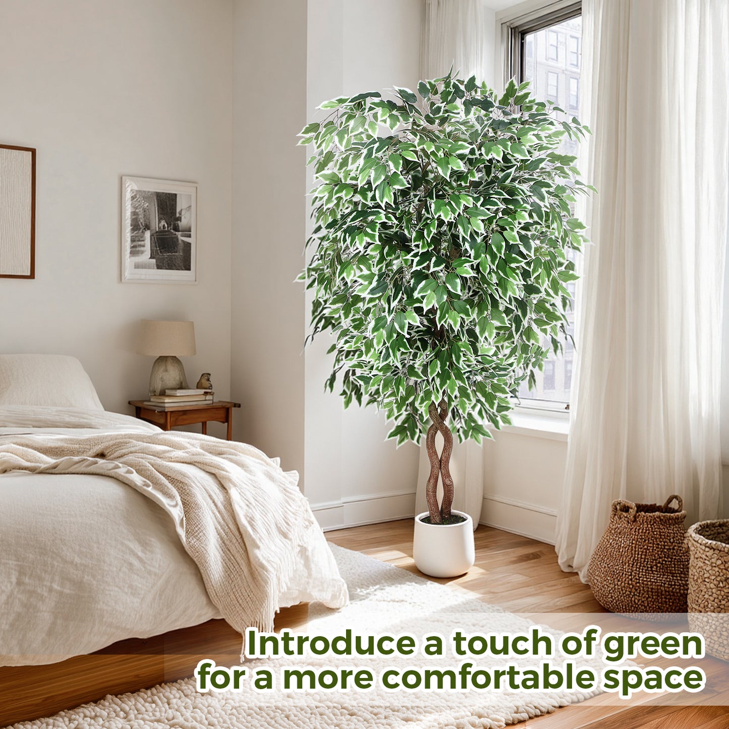 Jocoevol Artificial Ficus Tree