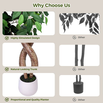 Jocoevol Artificial Ficus Tree