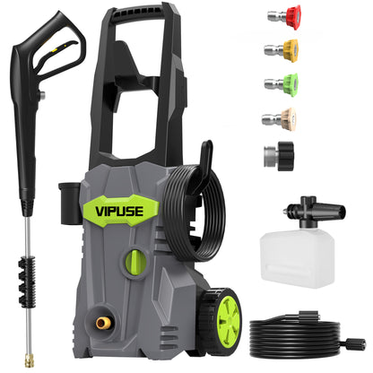 Vipuse Electric Pressure Washer - Clean Tool for Cars/Fences/Patios/Floor