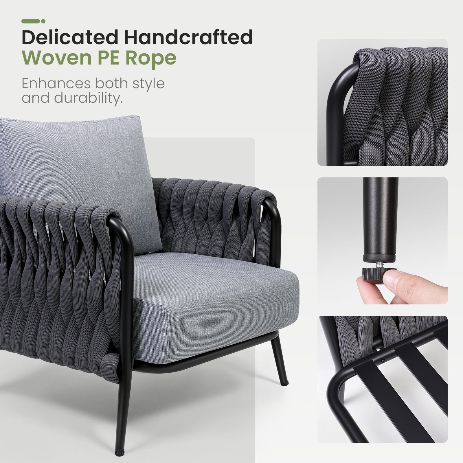 Jocoevol Outdoor Patio Sofa Set.