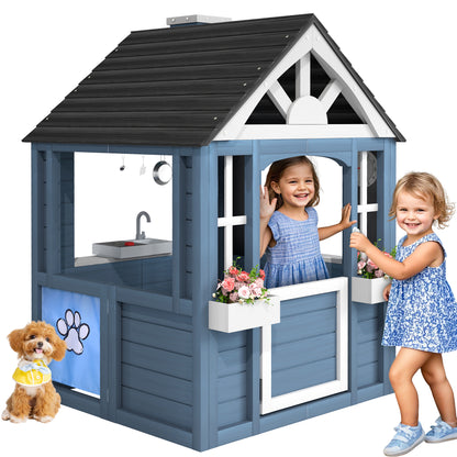 Jocoevol Kids Outdoor Playhouse