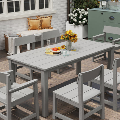 Jocoevol 7-Piece Outdoor Terrace Dining Table and Chair Set
