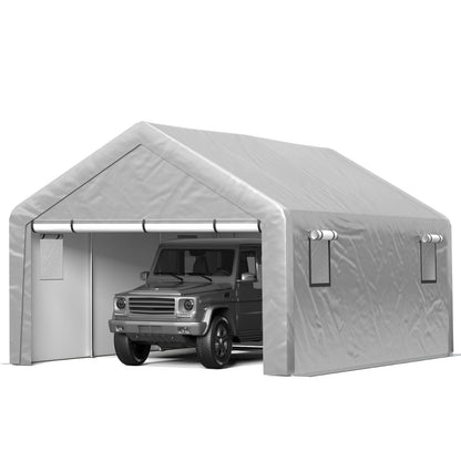 Jocoevol Carport Heavy Duty Tent with Roll-up Windows
