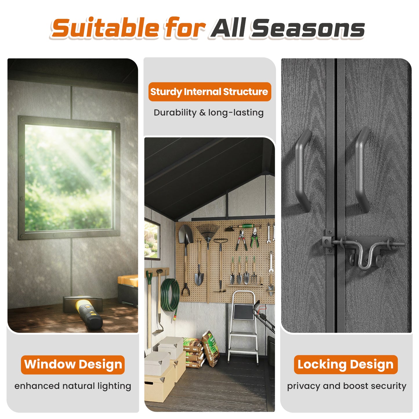 Jocoevol Outdoor Storage Shed