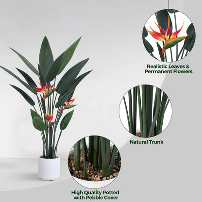 Jocoevol Artificial Bird of Paradise Plant