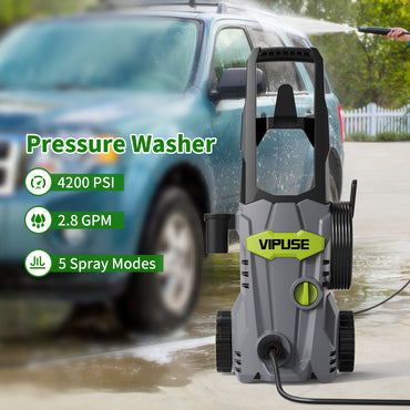 Vipuse Electric Pressure Washer - Clean Tool for Cars/Fences/Patios/Floor