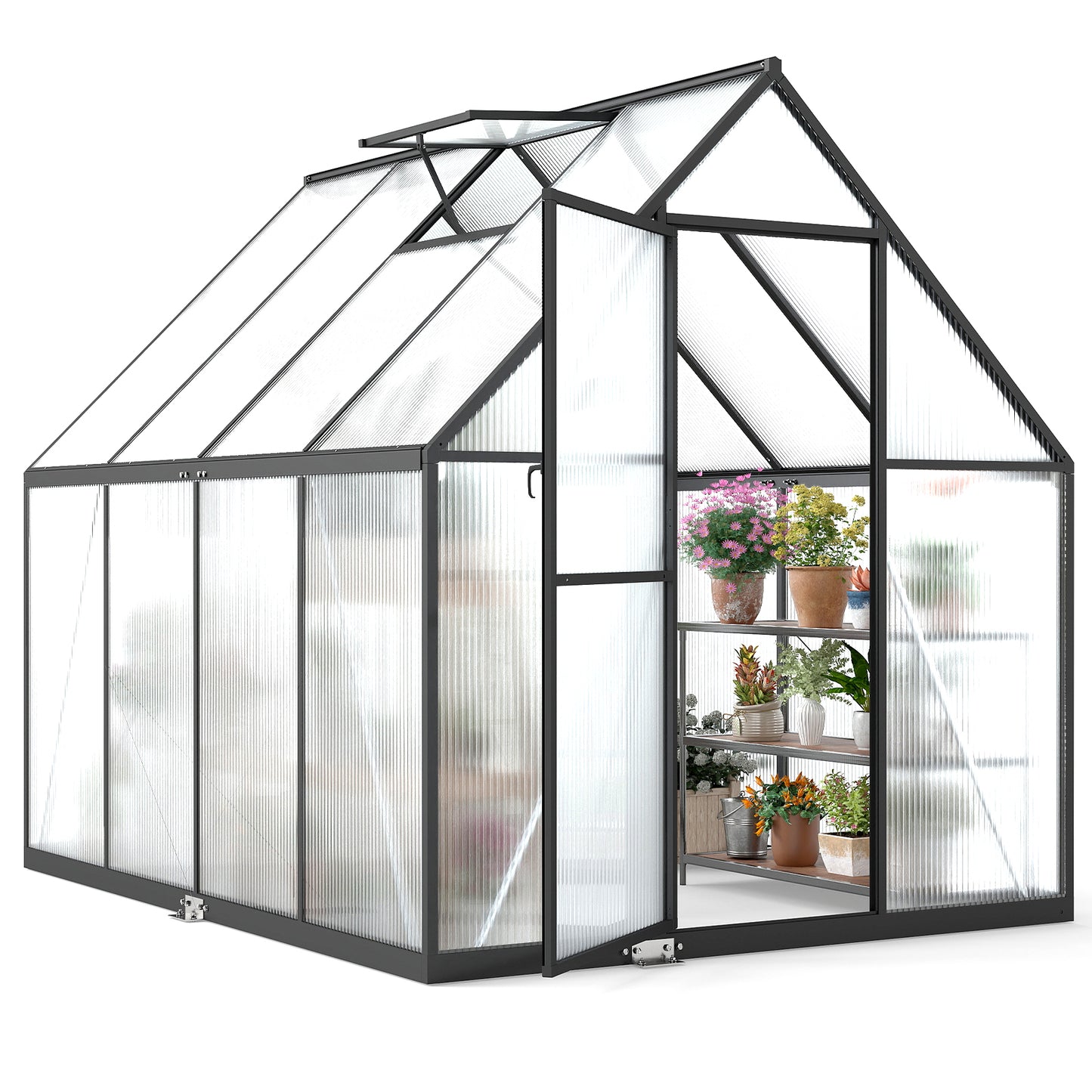 Jocoevol Outdoor Greenhouse — Galvanized Steel Frame Winter Warmhouse