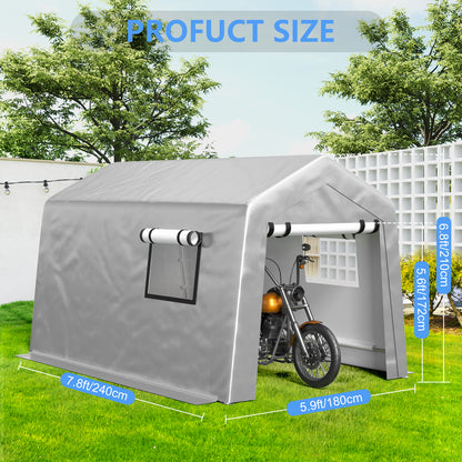 Jocoevol Carport Heavy Duty Tent with Roll-up Windows
