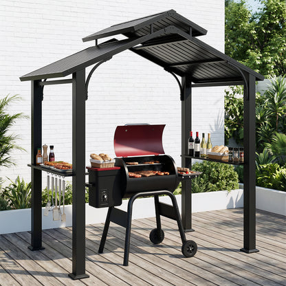 Jocoveol 8 x 5 ft. Hardtop Outdoor BBQ Gazebo