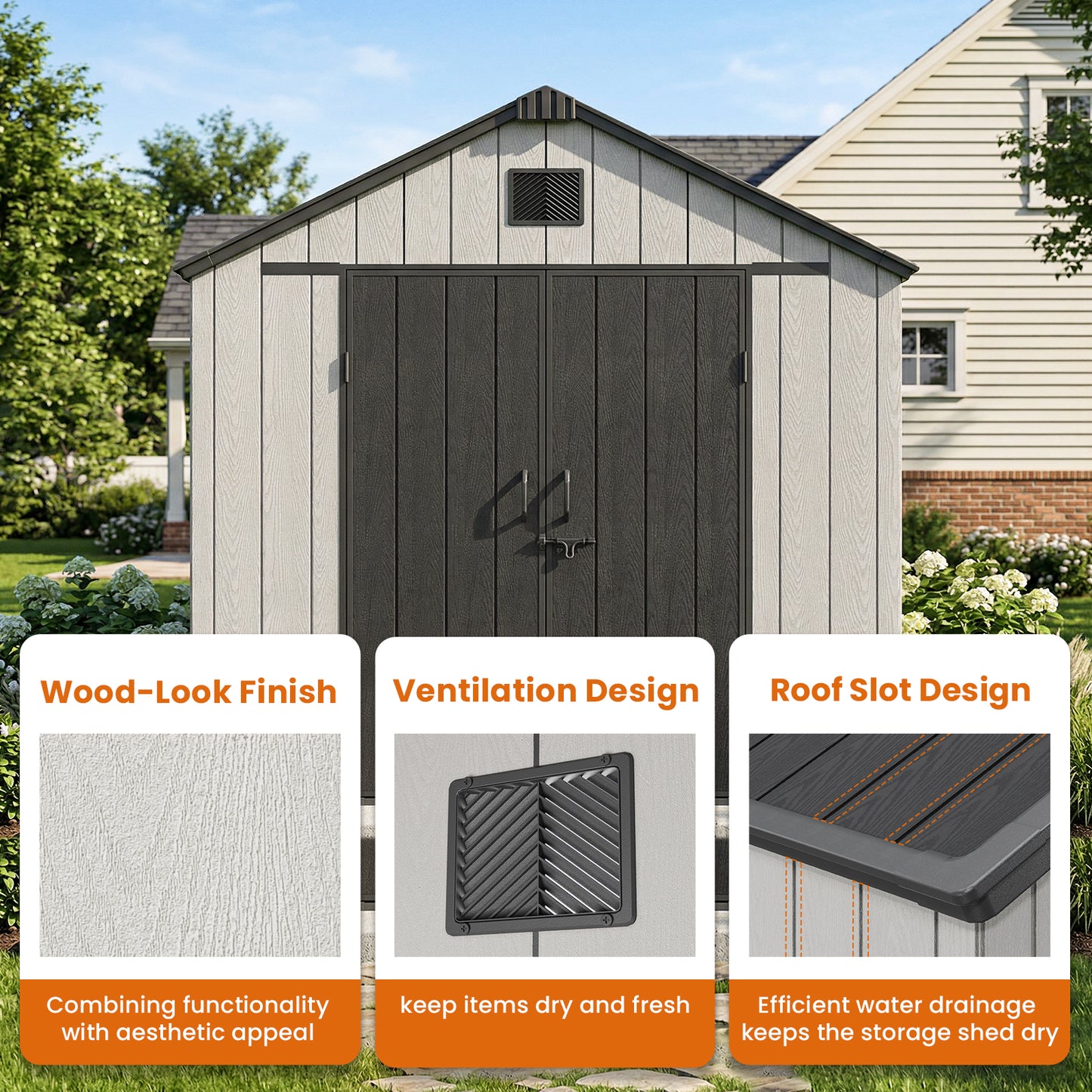 Jocoevol Outdoor Storage Shed