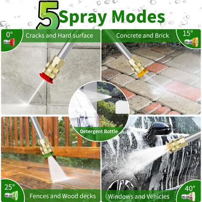 Vipuse Electric Pressure Washer - Clean Tool for Cars/Fences/Patios/Floor