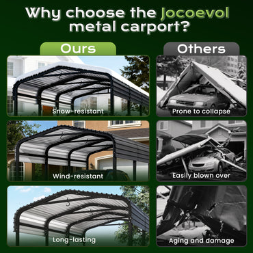 Jocoevol Heavy Duty Metal Carport.