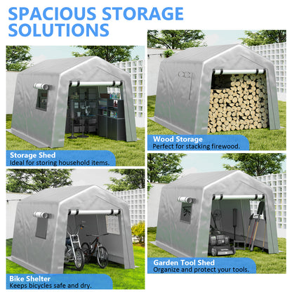 Jocoevol Carport Heavy Duty Tent with Roll-up Windows