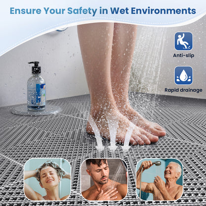 Jocoevol Non-slip, Waterproof, Soft PVC Floor Tiles