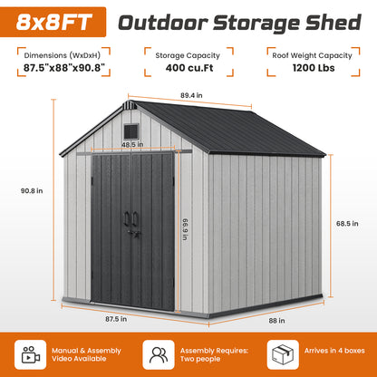 Jocoevol Outdoor Storage Shed