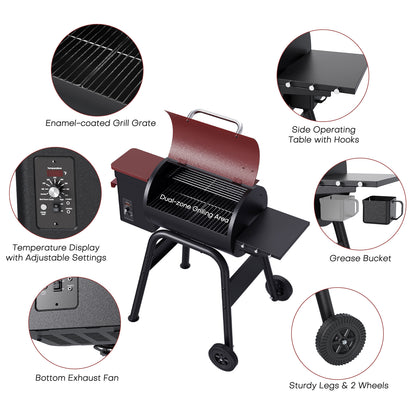 Jocoevol Wood Pellet Grill Smoker
