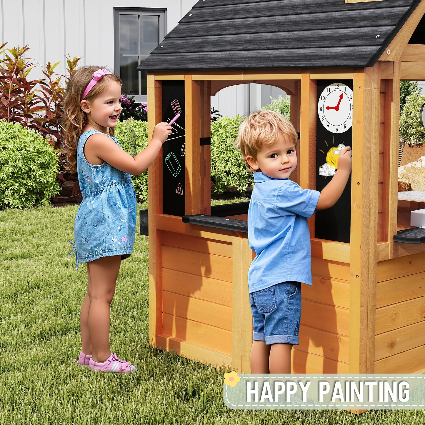 Jocoevol Kids Outdoor Playhouse