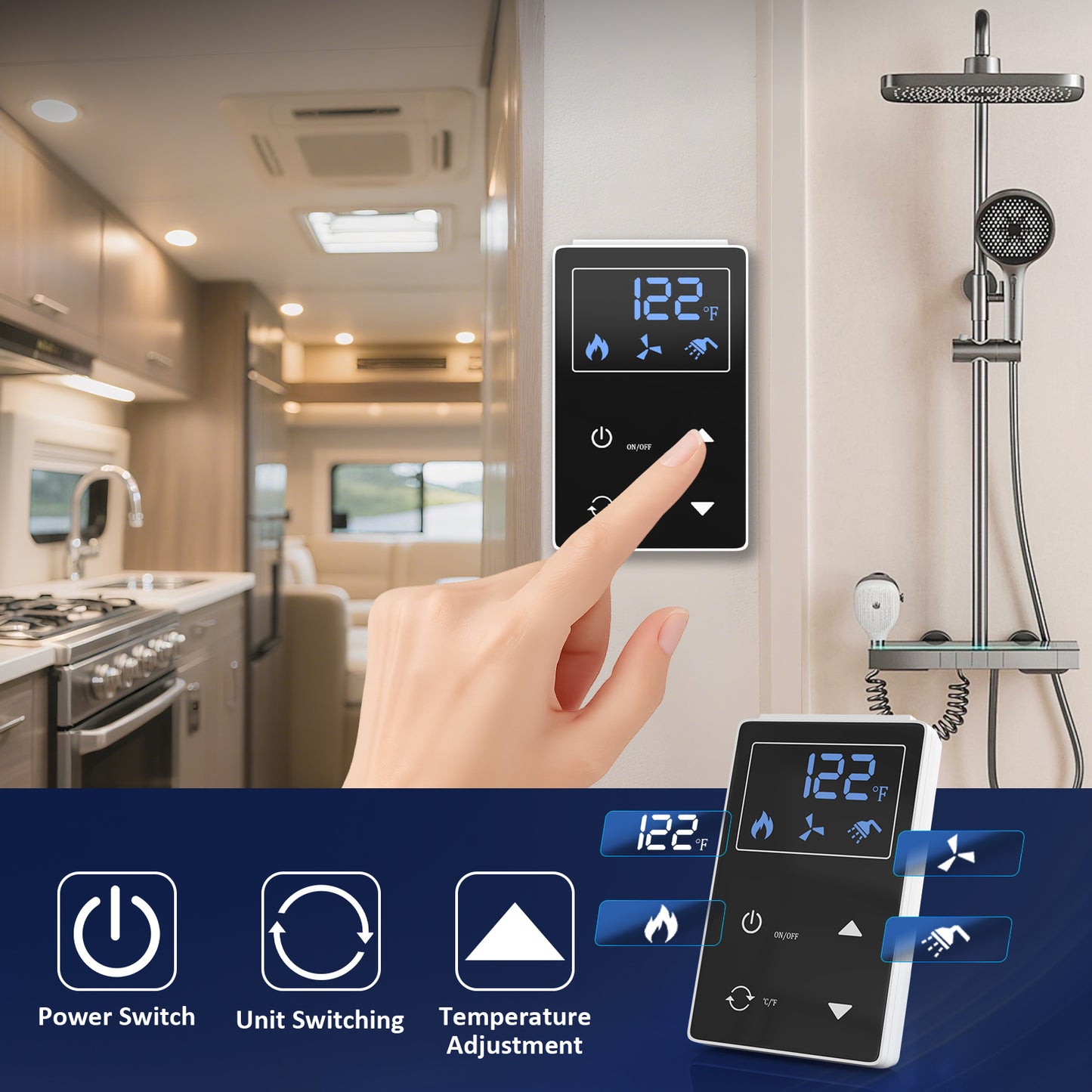 Jocoevol 65,000 BTU RV Tankless Water Heater