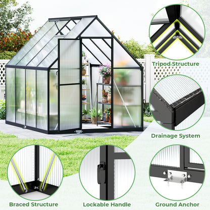 Jocoevol Outdoor Greenhouse — Galvanized Steel Frame Winter Warmhouse