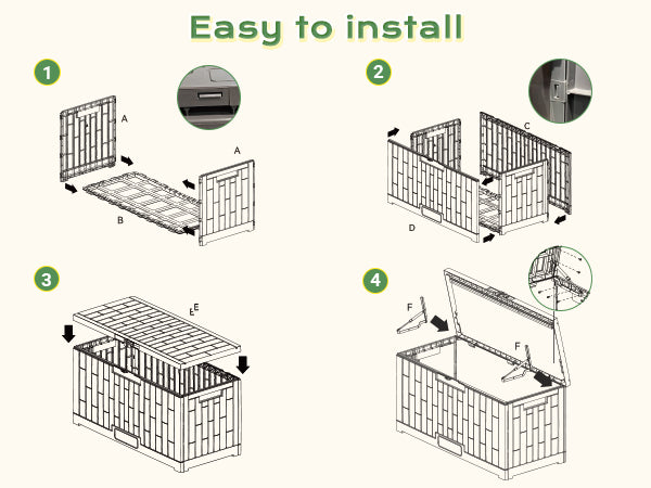 Jocoevol Resistant Waterproof Assemble Container