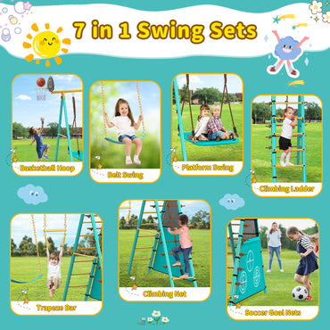 Jocoevol Backyard Swing Set
