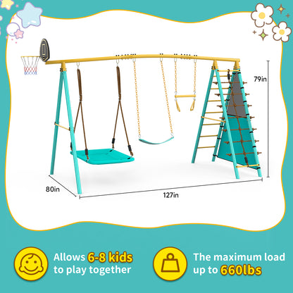 Jocoevol Backyard Swing Set